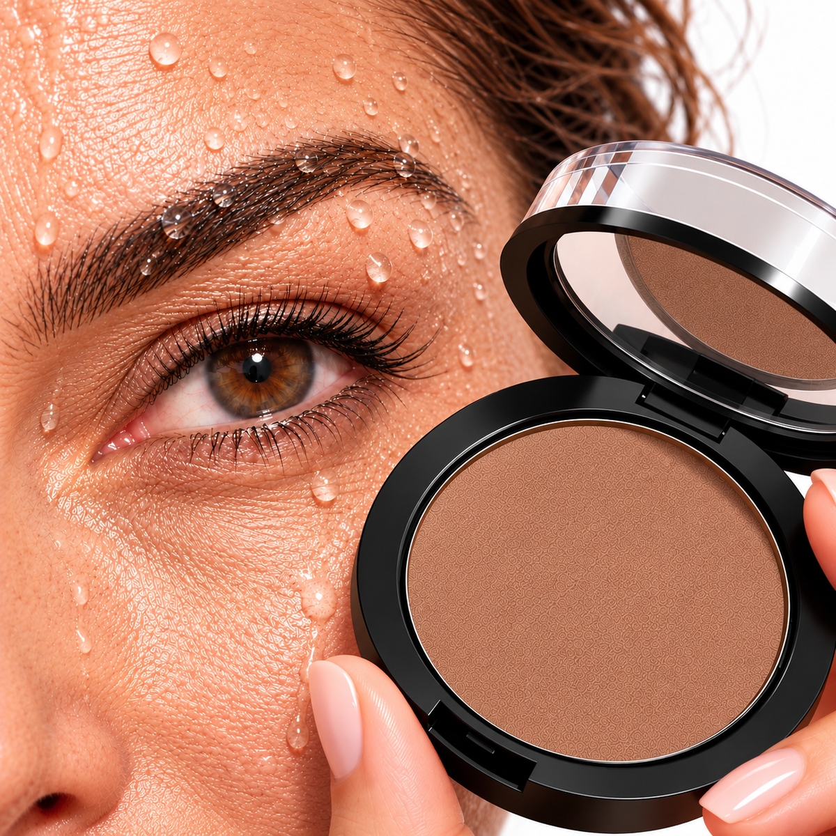 Poudre sourcils Loezia waterproof, tient sous la pluie